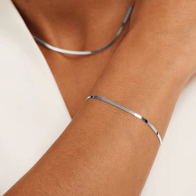 Soleil Serpent Bracelet Silver