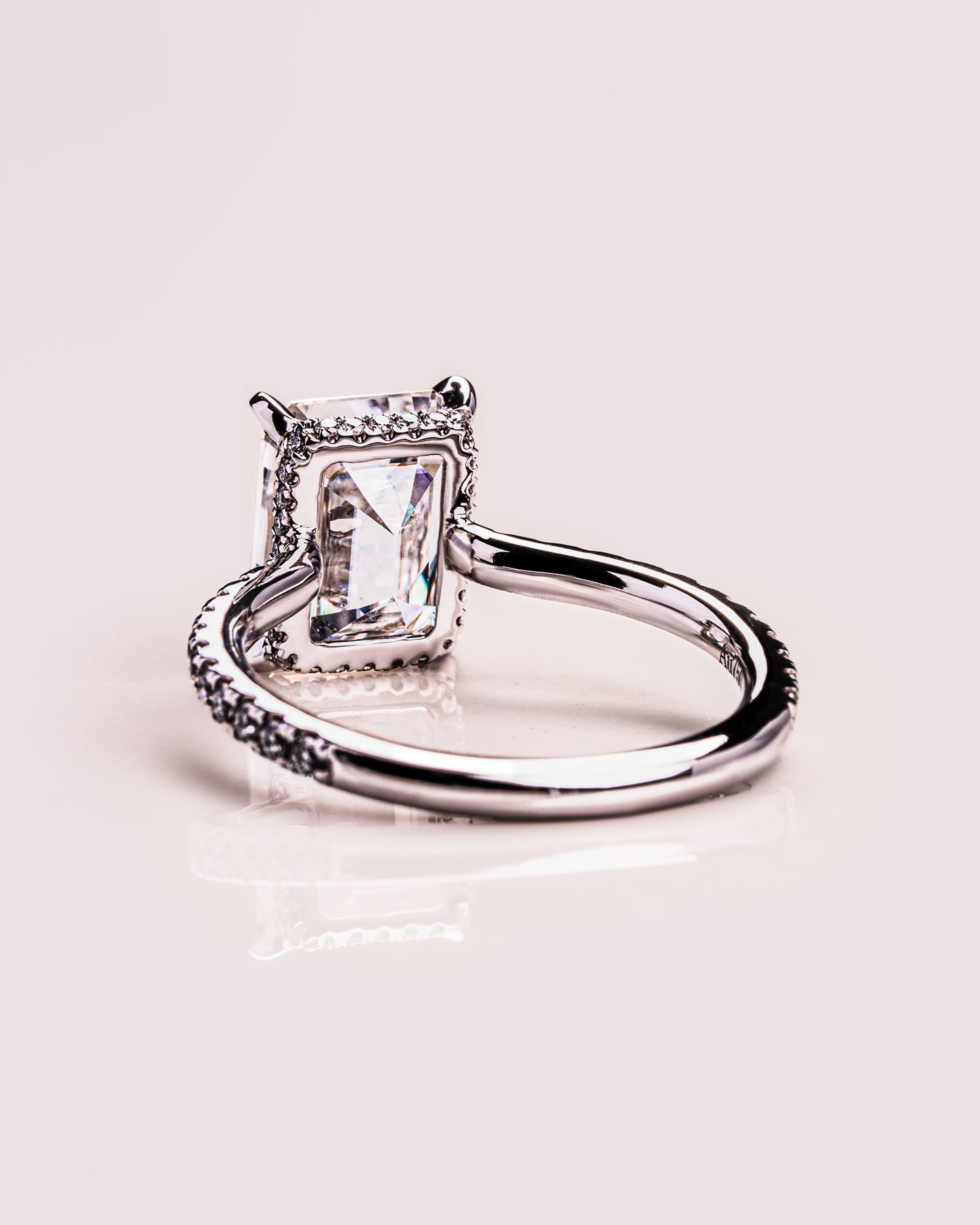 Jasmine (with Pavé) - Emerald Silver