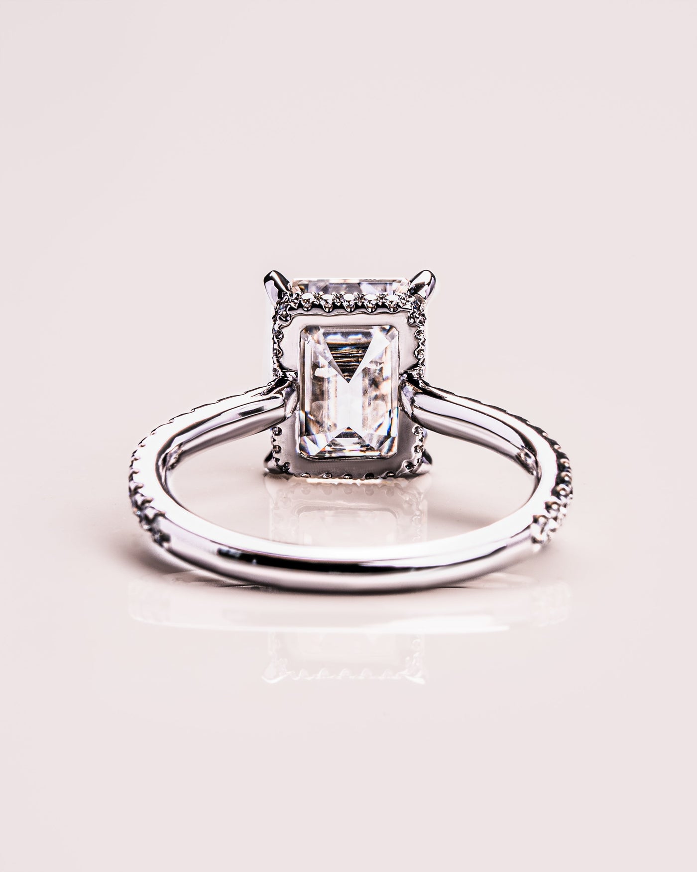 Jasmine (with Pavé) - Emerald Silver