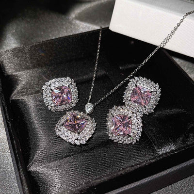 Verdane Silver Yellow Jewelry Set