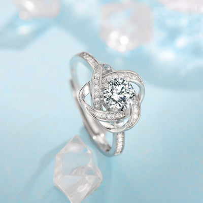 Clover Knot Silver Jewelry Set