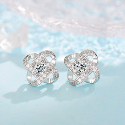 Clover Knot Silver Jewelry Set
