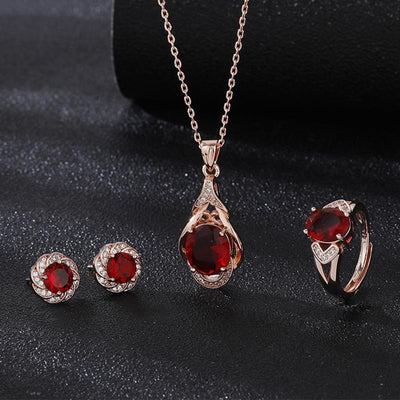 Roseray Rose Gold Jewelry Set