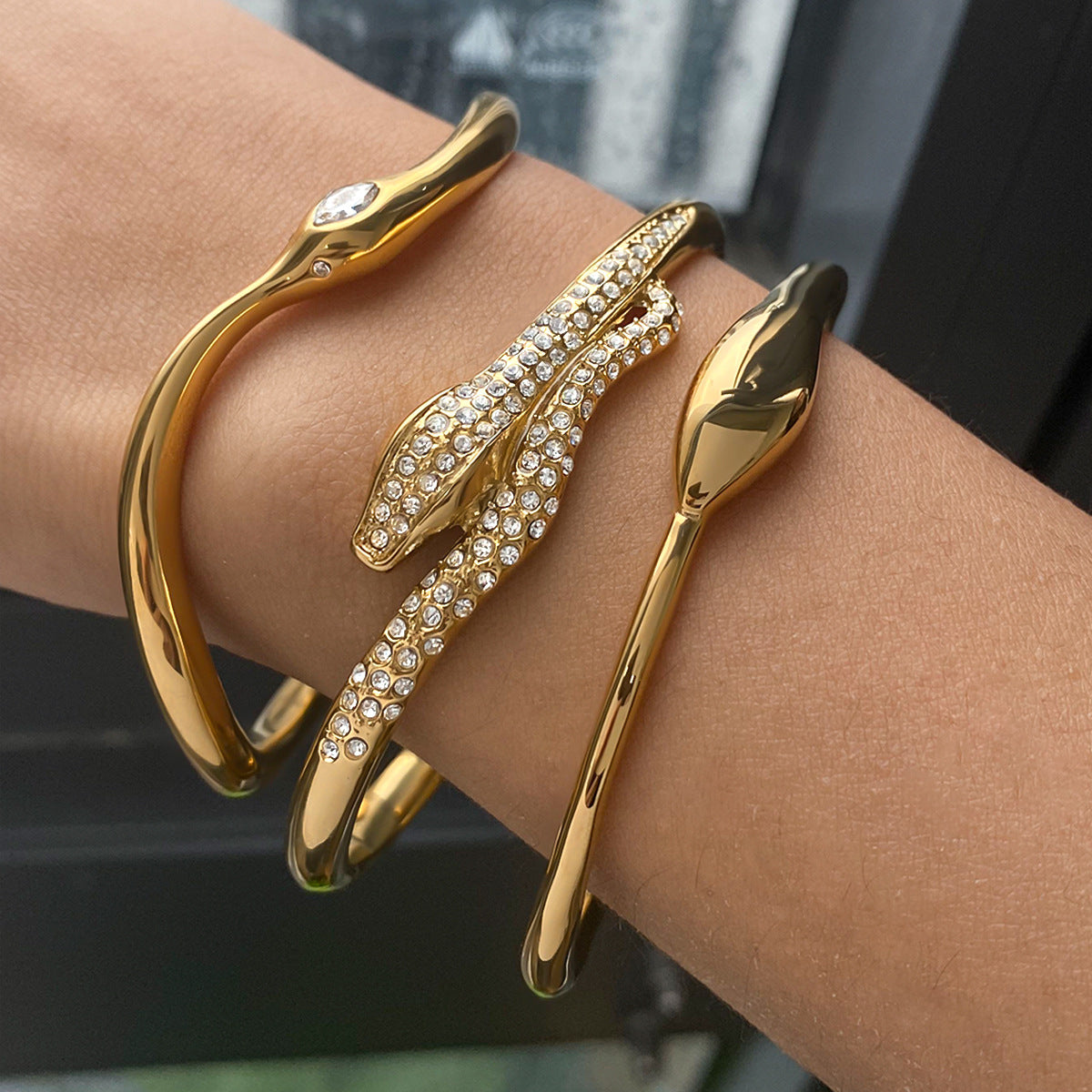 Cassian Veyne Bracelet Set Gold