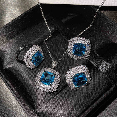 Verdane Silver Yellow Jewelry Set