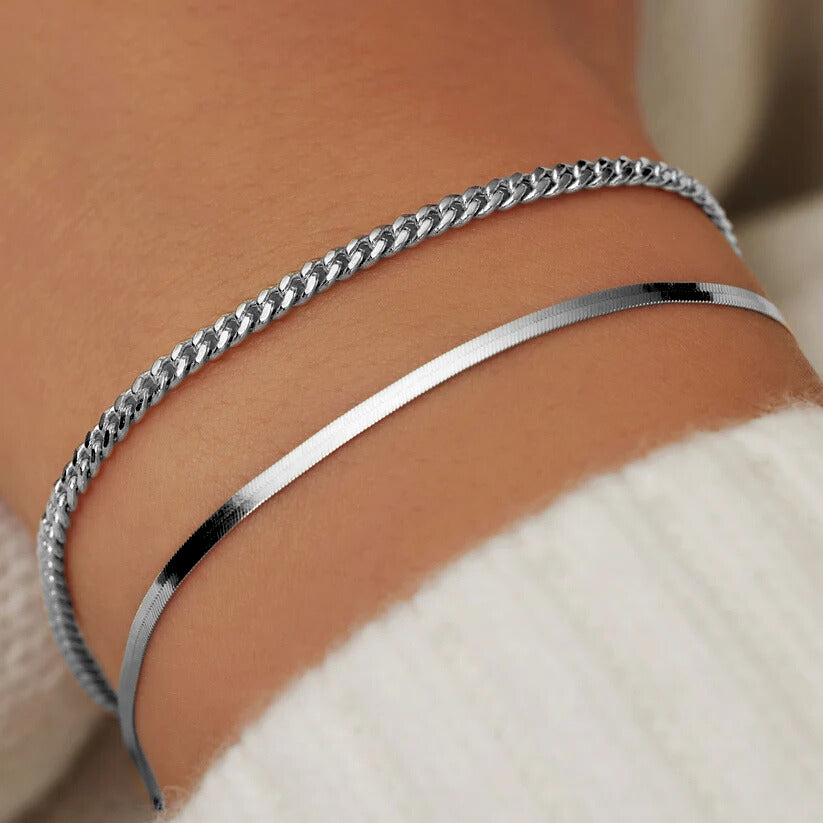 Soleil Serpent Bracelet Silver