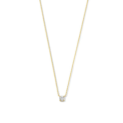 Cléa Moissanite Stone Necklace Silver
