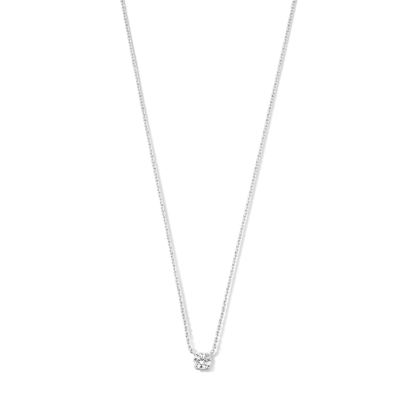 Cléa Moissanite Stone Necklace Silver