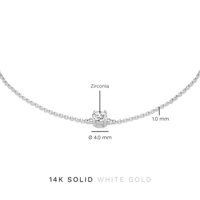 Cléa Moissanite Stone Bracelet Silver