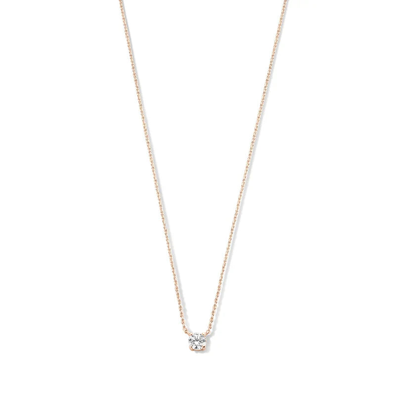 Cléa Moissanite Stone Necklace Silver